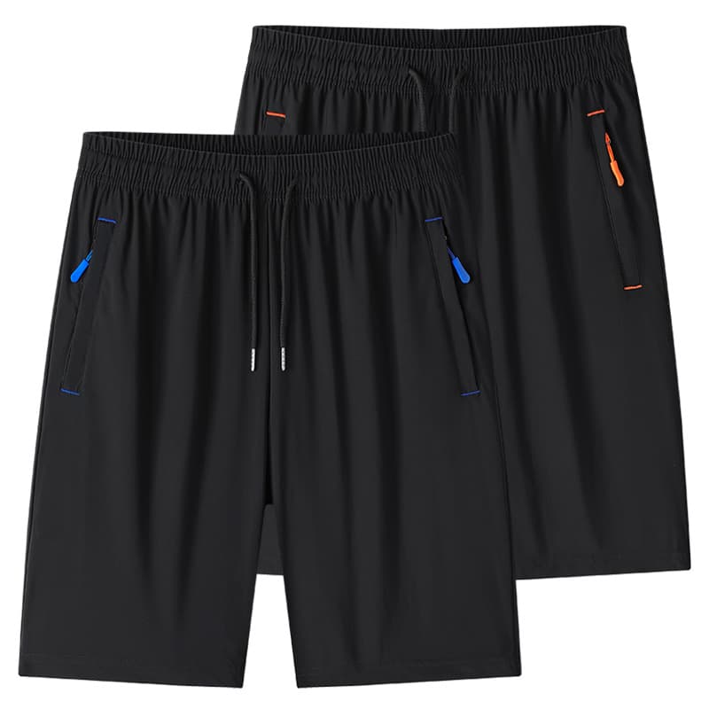 Men's Summer Thin Five-Point Shorts, Elastic Ice Silk Shorts, Casual Loose Fit Sports Shorts