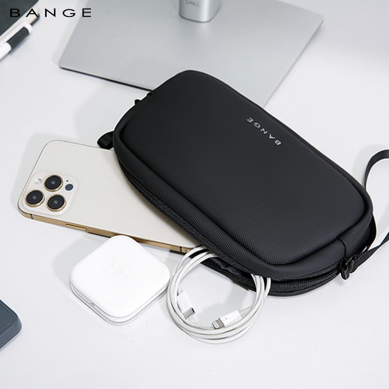 BANGE New Data Cable Storage Bag Charger Digital Accessories Handbag Travel All-in-One Organizer Pouch