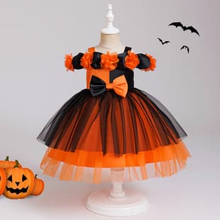 Halloween Dress, Cosplay Witch Role-Playing Children's Dress, Cross-Border