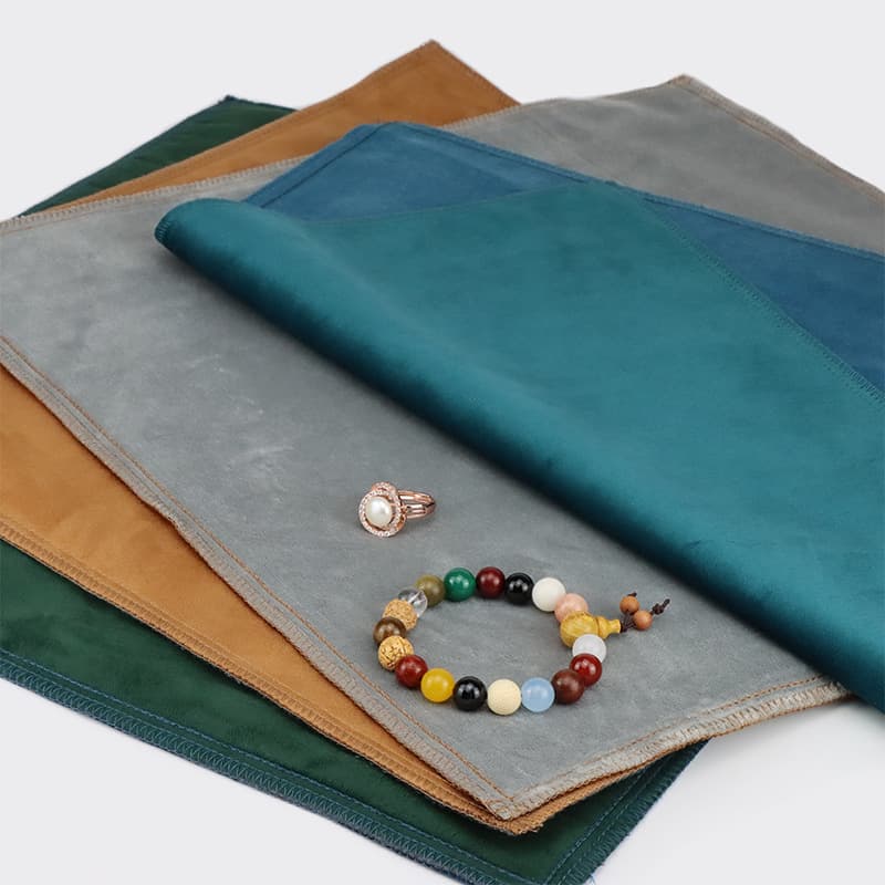 High-End Double-Sided Velvet Jewelry Inspection Cloth, Counter Display Cloth, Modern Minimalist Tea Art Jewelry Jade Antique Cloth