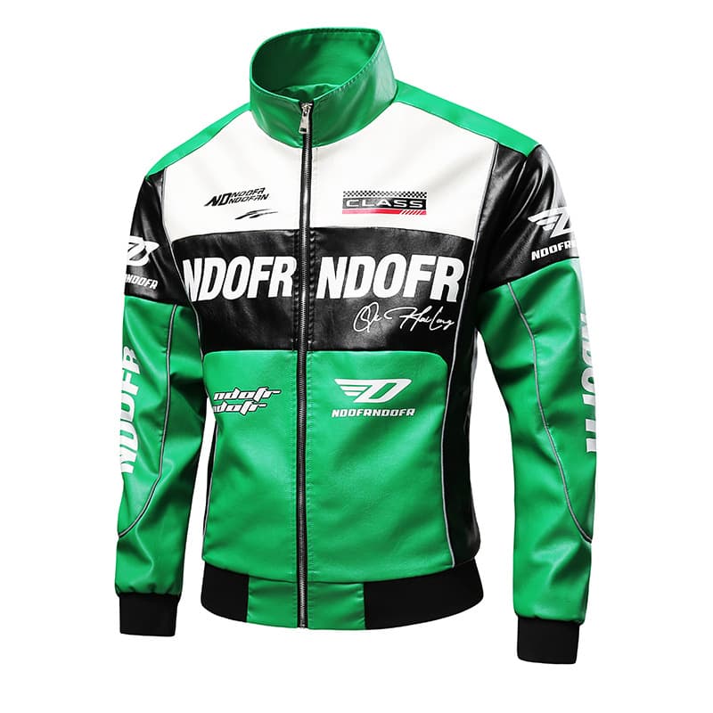 2026 Cross-border Spring/Autumn/Winter Bestseller Motorcycle Racing Jacket PU Leather Coat Men's American Streetwear Casual Style