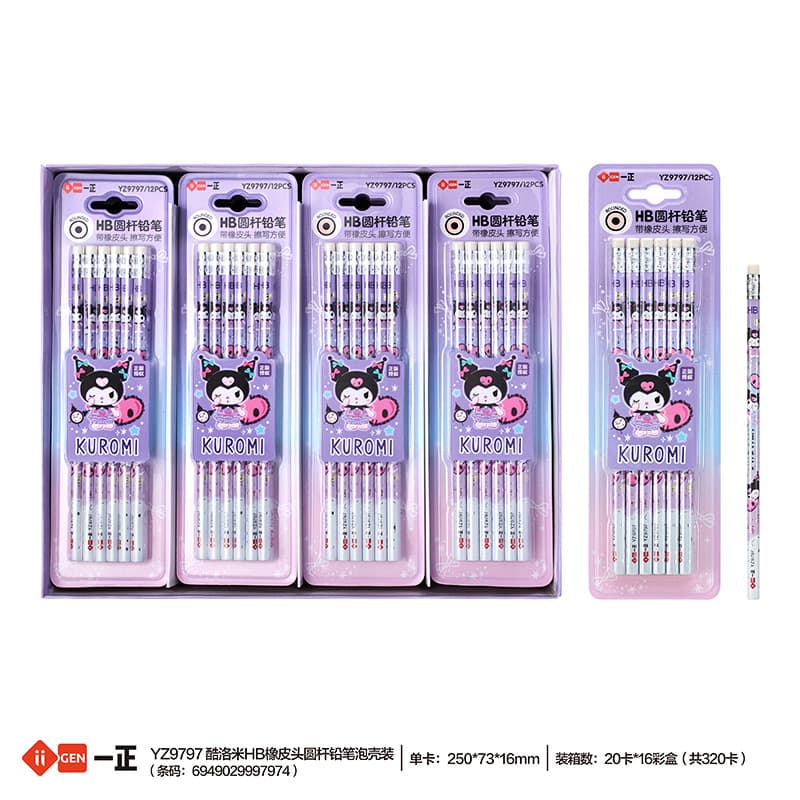Iigen Stationery Sanrio My Melody Triangle Writing Pencil Set Student Pencils