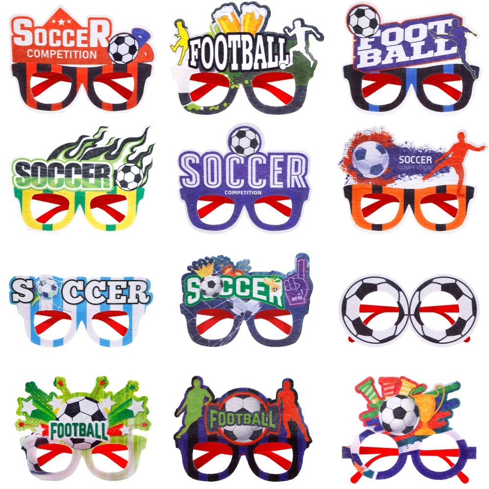 USA-Mexico-Canada World Cup Soccer Glasses Theme Party Decorations Cheering Photo Props Felt Glasses Frames