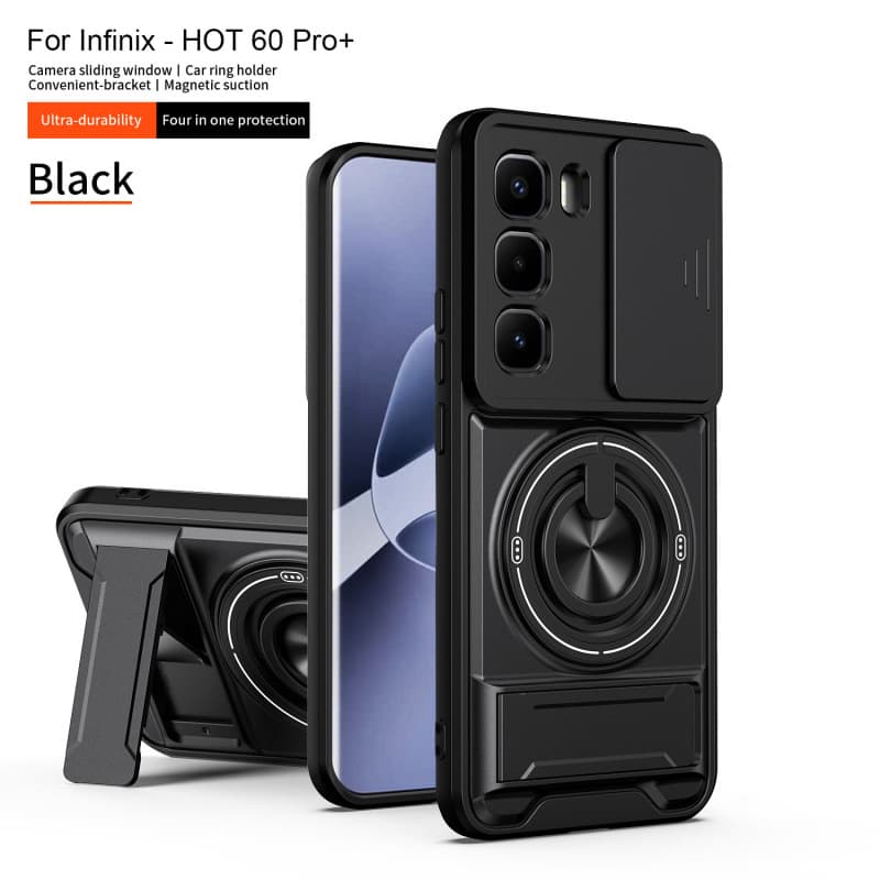 Cross-border compatible Tecno Spark 50 Shunjia sliding window phone case, Infinix Hot60i protective cover