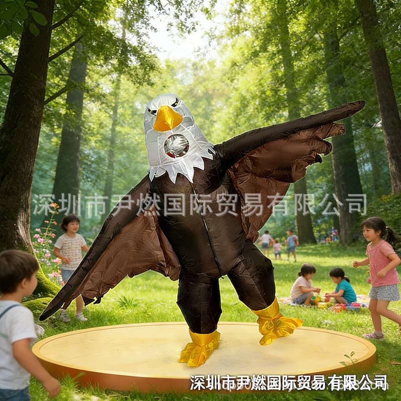 Halloween Eagle Inflatable Costume Party Decoration Realistic Prop Eagle Cosplay Costume Game Costume Cross-border