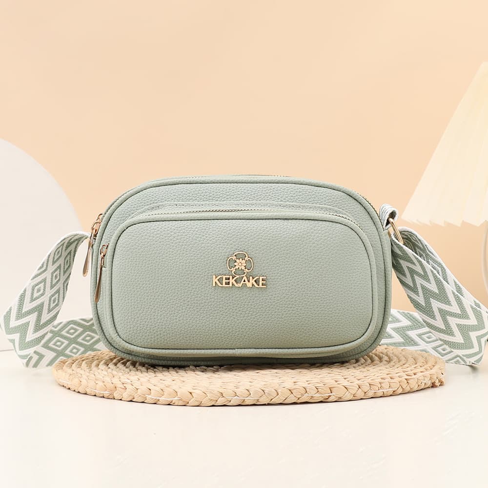 Cross-border Multi-layer Small Bag for Women 2026 New Casual Phone Bag Large Capacity Soft Leather Shoulder Crossbody Bag Webbing Bag