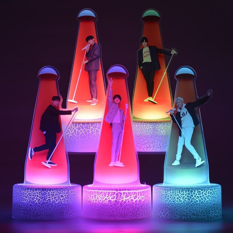 Acrylic BTS3D Celebrity Small Night Light Star Map Design Promotional Gift Business Gift for Europe South America Southeast Asia