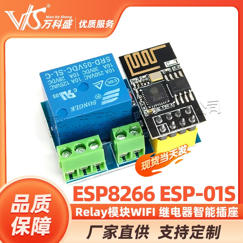 ESP8266 ESP-01S Relay Module WiFi Smart Socket with Extra ESP-01S