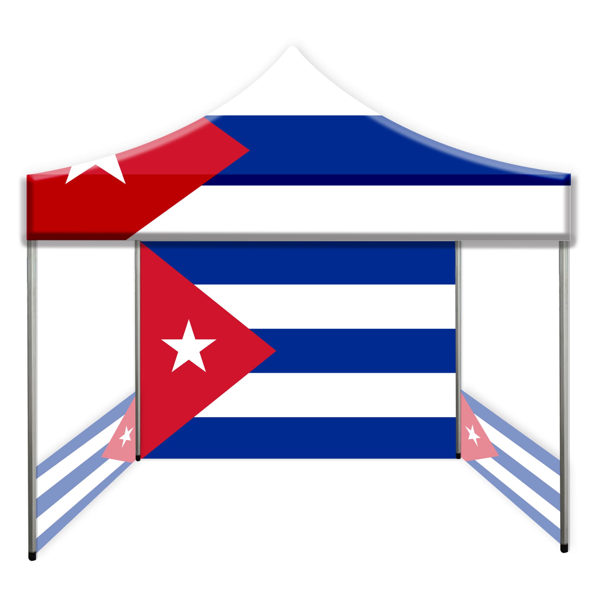 Factory Direct National Flag Pattern Tent - Simple Assembly Steps - Ideal for Camping, Picnics, and Temporary Outdoor Use
