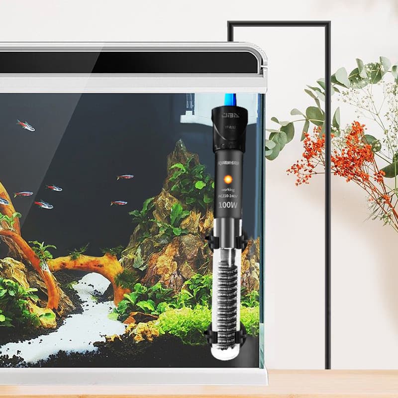 Aquarium Heater Automatic Constant Temperature Explosion-Proof Heater Small Heating Rod High Precision Temperature Control for Turtle Tank