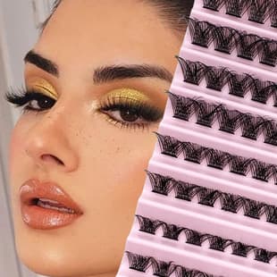 Factory Custom Natural Segment Cluster Lashes for Export, EU Style Amazon Temu Cross-Border Lashes