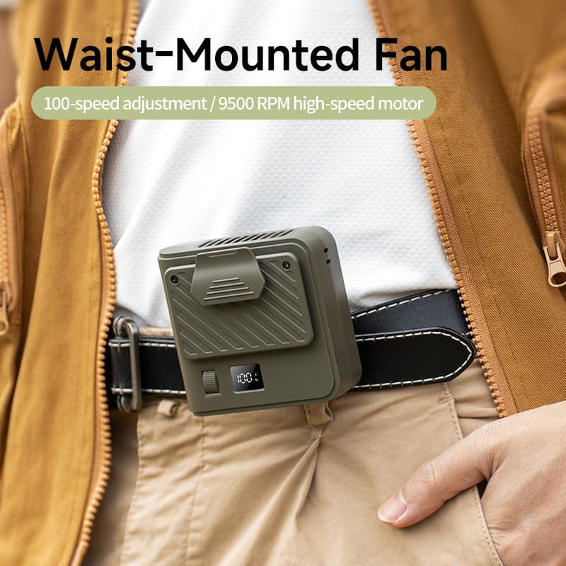 2026 New Portable Waist Fan Korean Best-Selling Model, Compact Waist Clip Fan