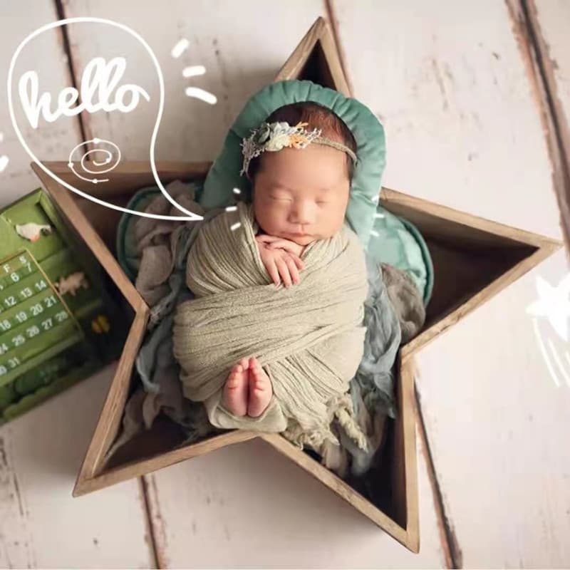 Children's Photography Props Newborn Props Star Basket Studio 100-Day Baby Photo Props Baby Basket