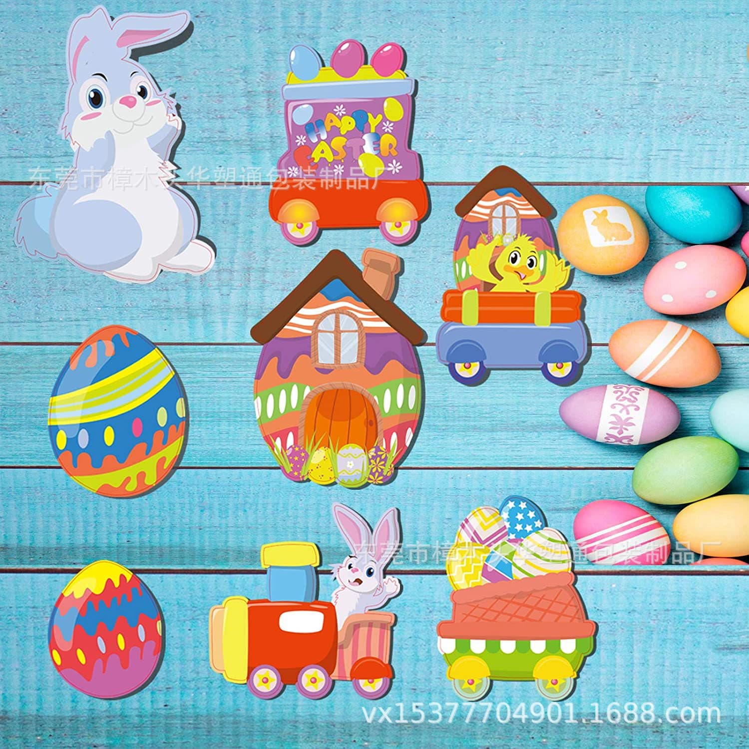 pp board hollow board billboard plastic board easter egg garden card christmas ground card decoration