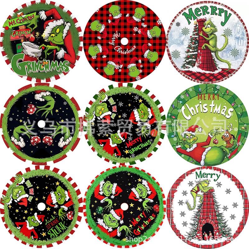Cross-border Hot-selling Gingerbread Man Christmas Tree Mat Ornament, Craft Factory Direct Wholesale in Stock