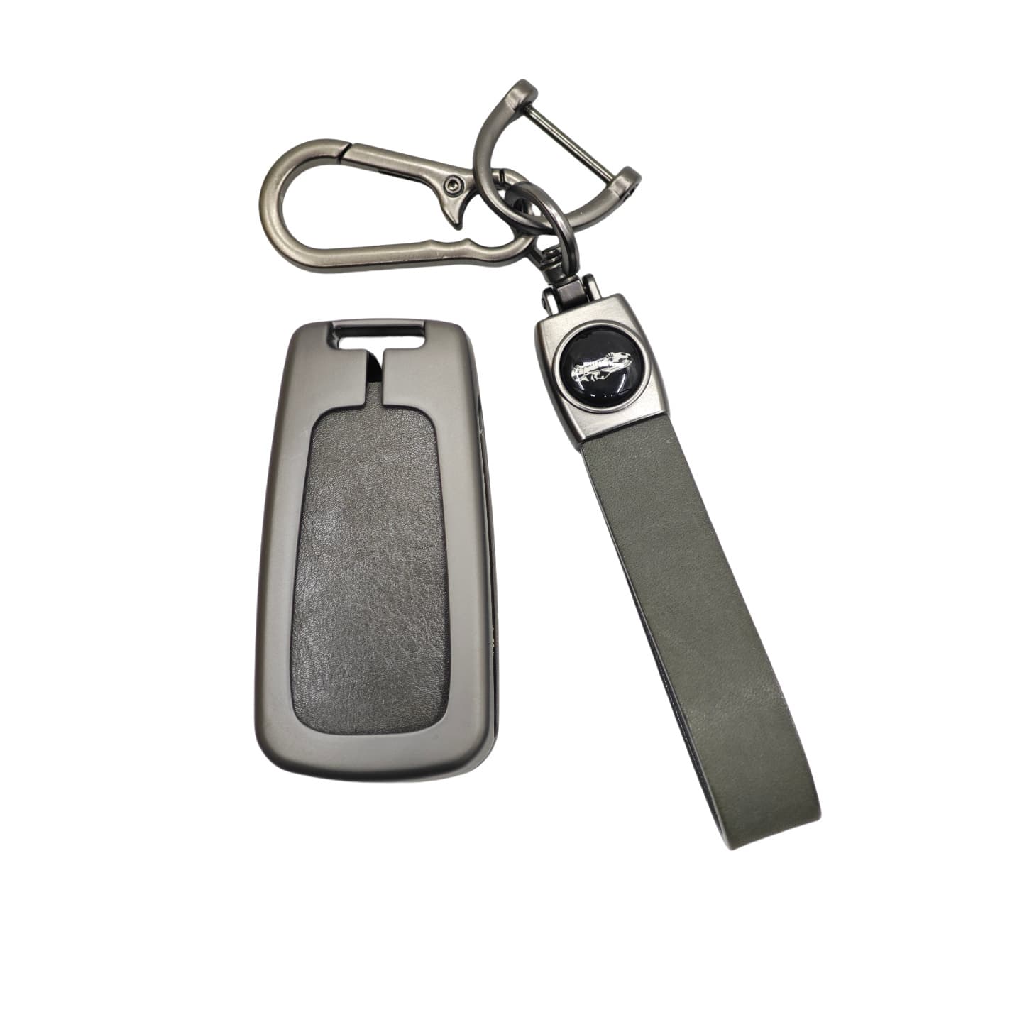 Compatible with Chevrolet Car Key Protective Case for Cruze, Equinox, Malibu XL, Metal and Genuine Leather Key Cover