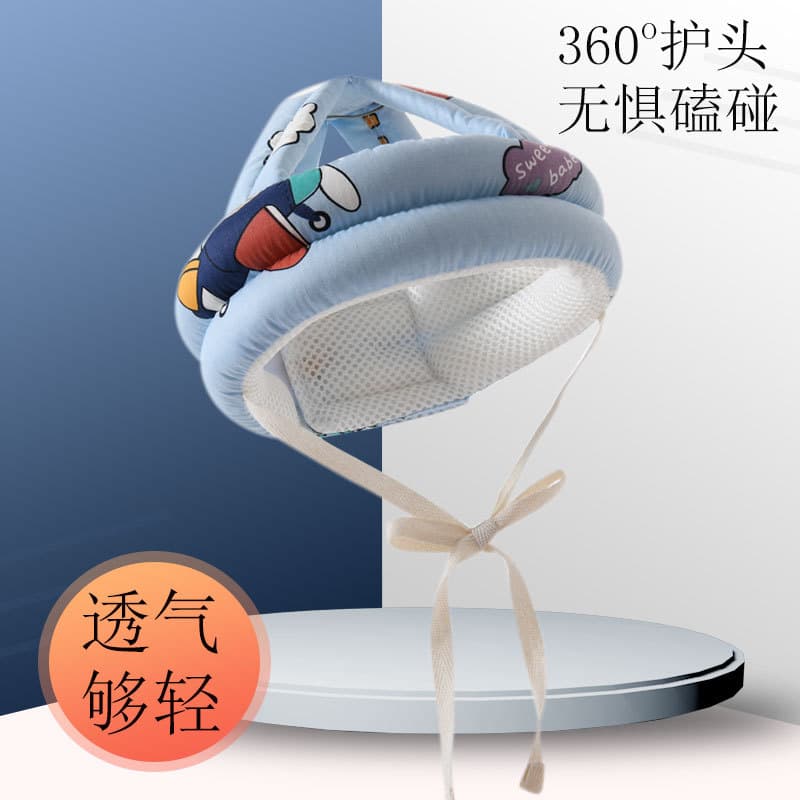 Anti-fall hat, baby head protection, summer breathable baby head protection artifact, toddler walking safety pillow, helmet cover, universal for all seasons