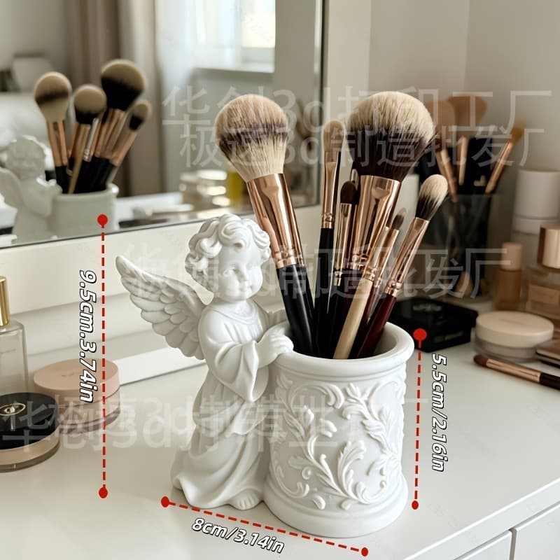 New Best-Selling Cross-Border 3D Printed Angel Pen Holder Fun Decorative Creative Craft Ornament