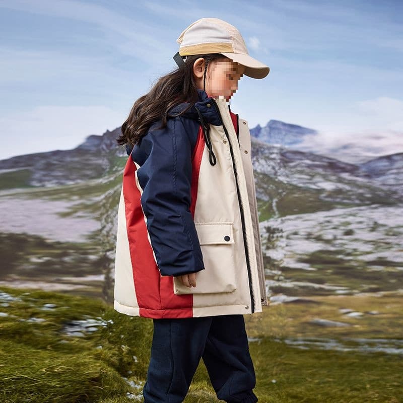 Children's Down Jacket Girls and Boys Same Style 2025 Medium to Large Kids Long New Thick Winter Coat