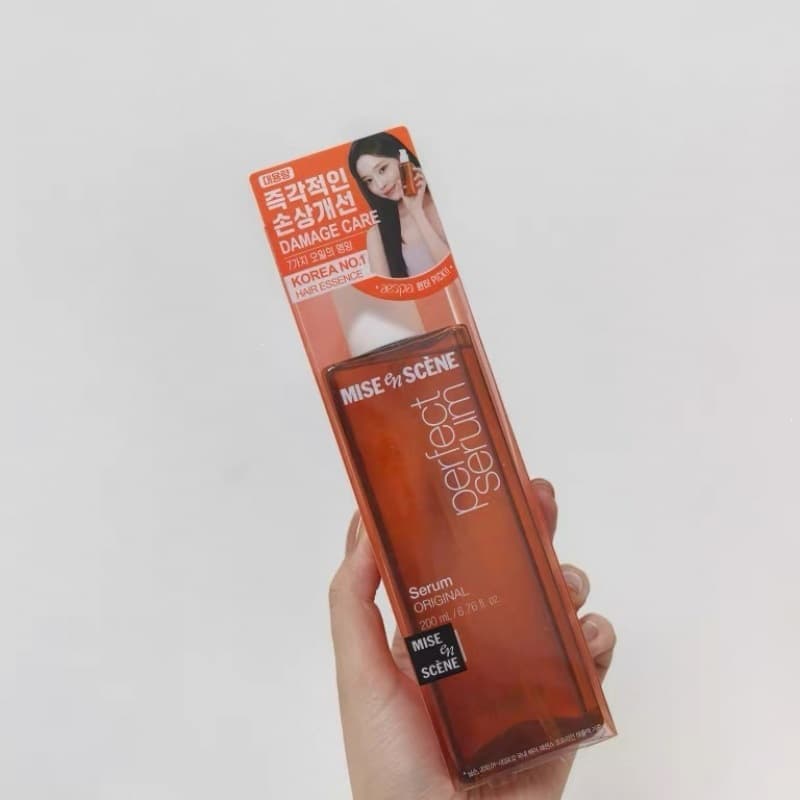 Amore Mise-en-scene Hair Oil Treatment for Damaged, Dry, Frizzy Hair, Smoothing and Nourishing Curly Hair, 200ml