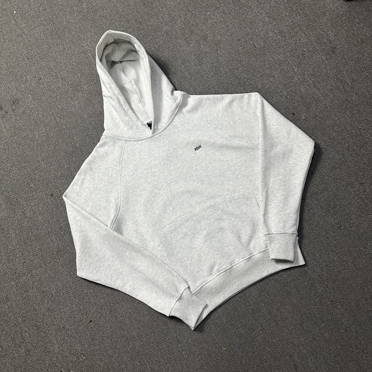 Cross-border trendy brand 6PM Drill embroidered letter hip-hop fleece hoodie and casual pants set for men