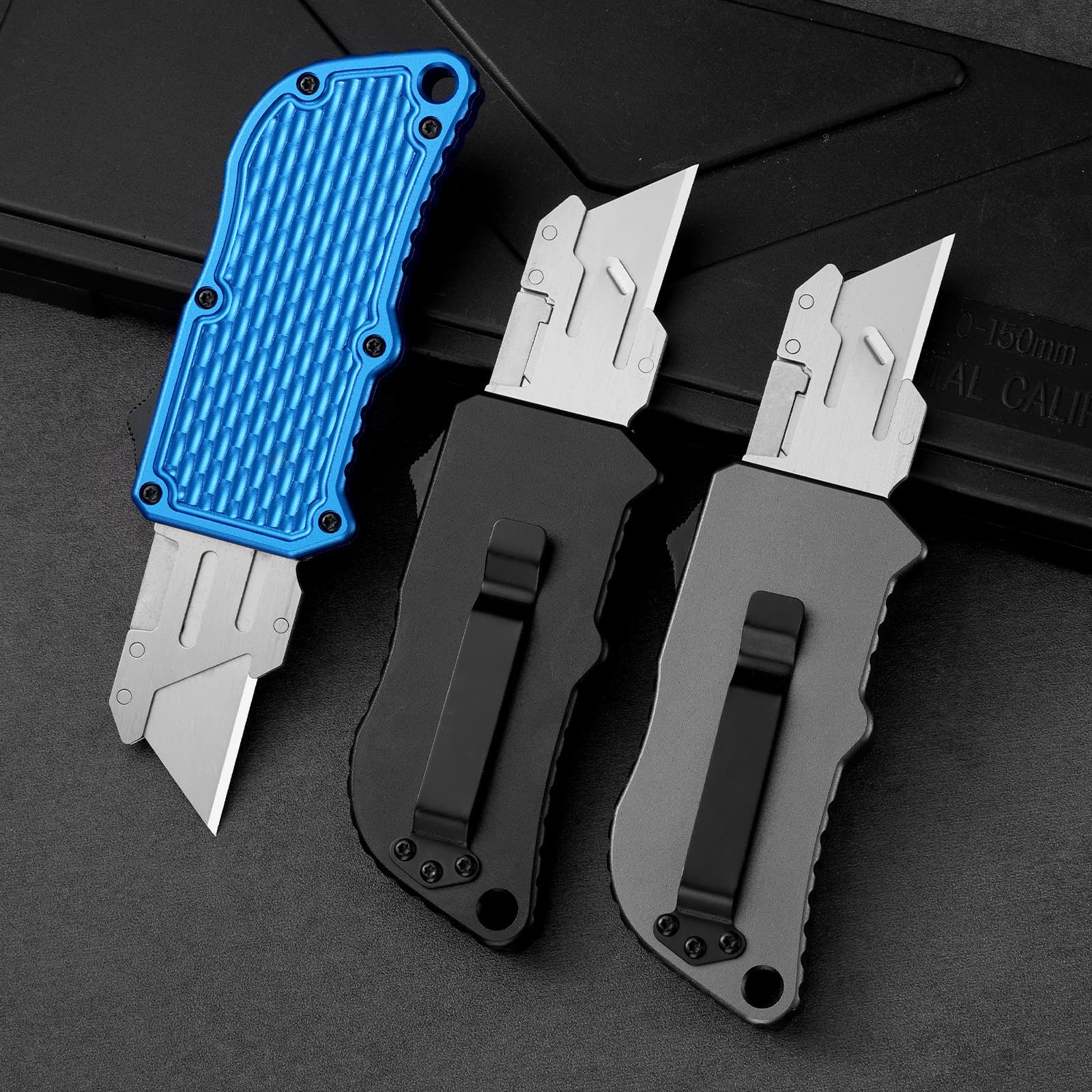 Microtech OTF Utility Knife Blade Wallpaper Knife Box Cutter Industrial Knife Portable EDC Multi-Function Cutting Tool