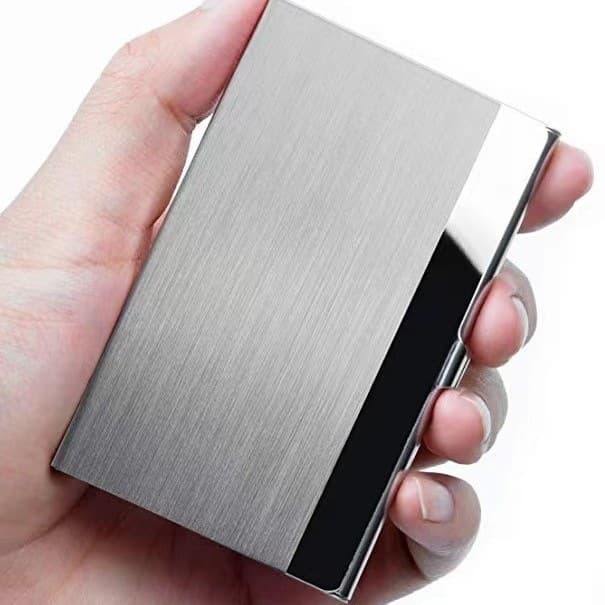 Amazon AMAZON cross-border best-selling stainless steel metal business card holder business card box business ultra-thin business card holder