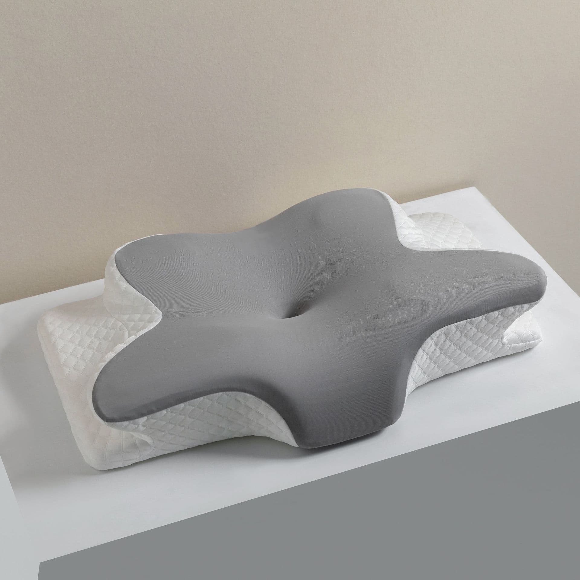 Cervical Pillow for Neck Protection, Slow Rebound Memory Foam Pillow, Corrects Hunchback and Buffalo Hump, Non-Collapsing Pillow Core