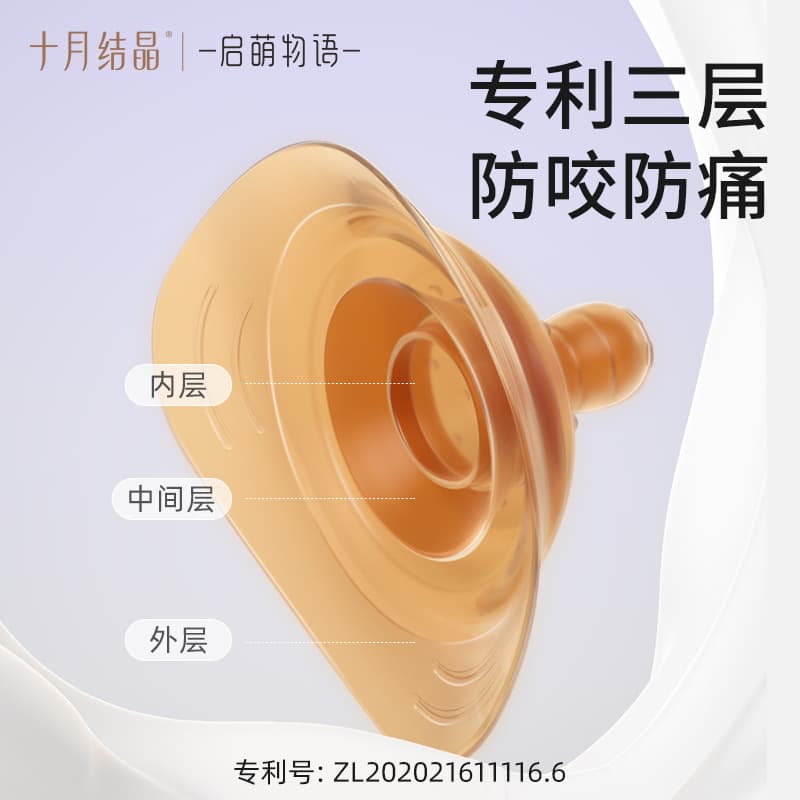October Crystal Triple-Layer Protective Nursing Shield