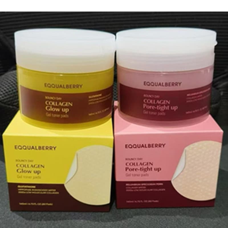 Cross-Border Hot-Selling Product Eqqualberry Korean Collagen Mask Hydrating and Moisturizing Cotton Pads