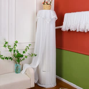 Vertical Air Conditioner Cover for Living Room Cylindrical Cabinet Unit Dust Cover Air Conditioner Sleeve for Gree Midea Operates Without Removal Cabinet Unit Cover