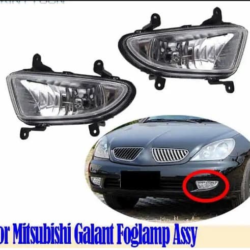 Compatible with Mitsubishi GoBlue Front Fog Light Assembly, Mitsubishi GoBlue Fog Light Assembly Front Bumper Lamp Anti-Fog Lens Cover J23JZ