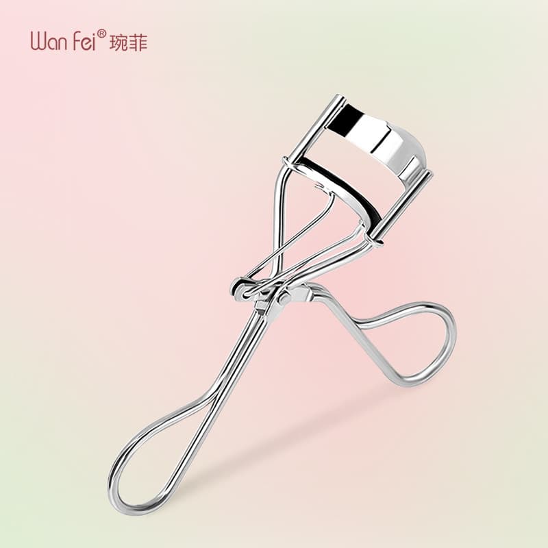Wanfei Eyelash Tool Curling Clip Eyelash Curler Wide-Angle Metal Eyelash Curler Wholesale