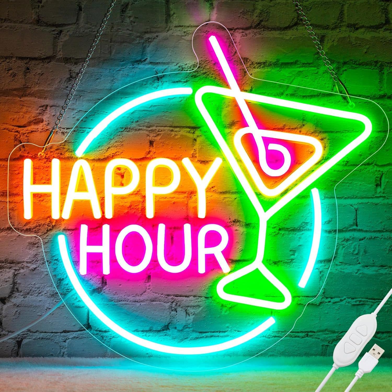 Cross-border Amazon LED Neon Decorative Light Bar Decoration LED Eye-Catching Logo USB Foreign Trade