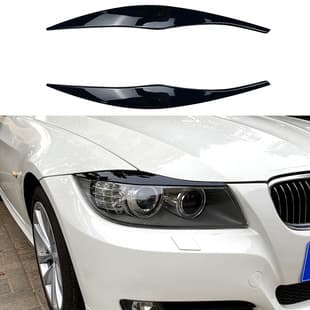For BMW 3 Series E90 E91 320i 330i 2005-2012 Front Headlight Eyebrow Decal Exterior Modification