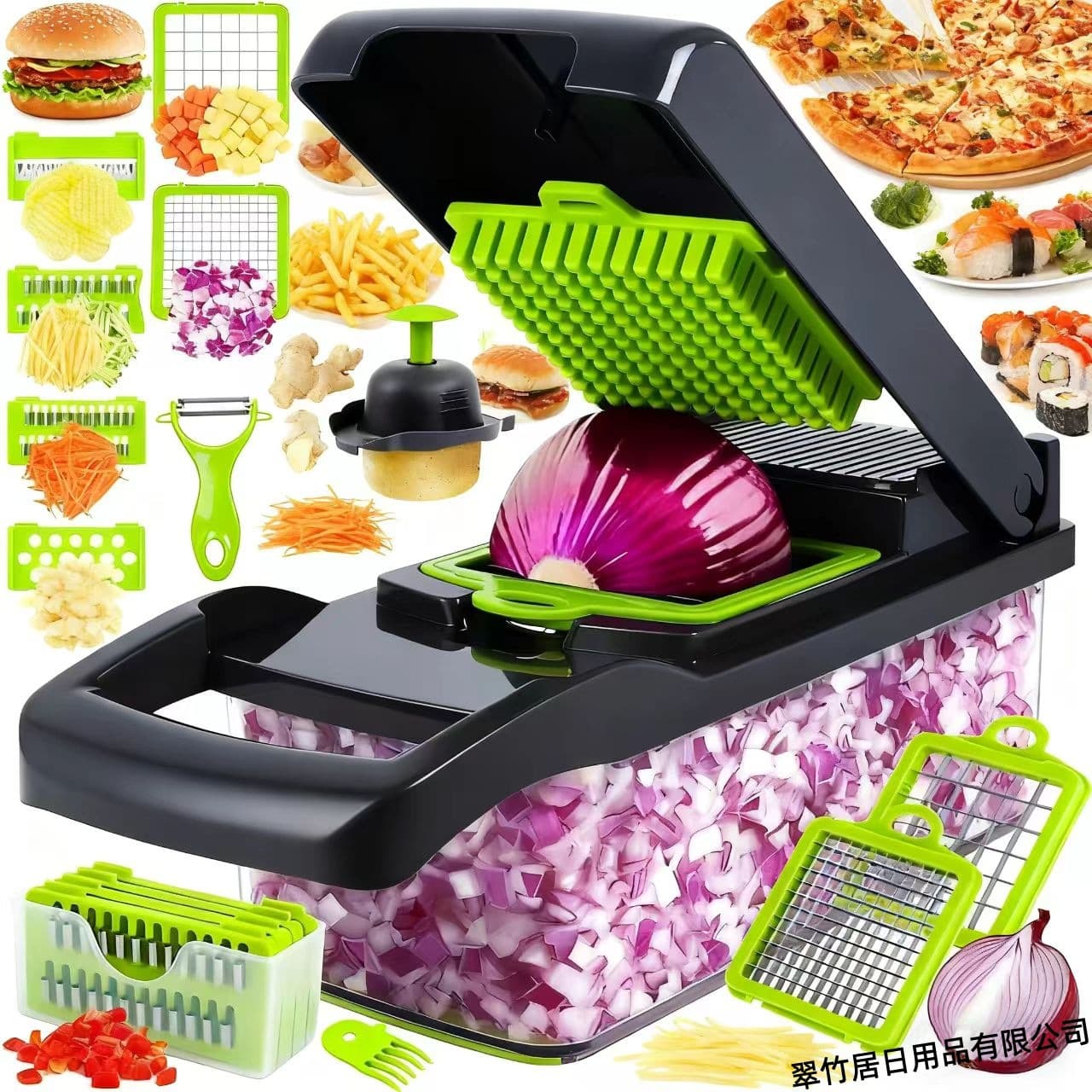 Cross-Border New Multifunctional Vegetable Slicer for Home Use, Potato Peeler, Shredder, Dicer, Slicer, Kitchen Gadget Set Grater