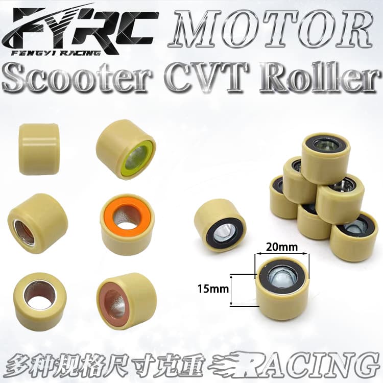 Motorcycle XS150T-9/MA1 Roller Weights Drive Rollers High Temperature Resistant Wear Resistant 20*15 Clutch Rollers