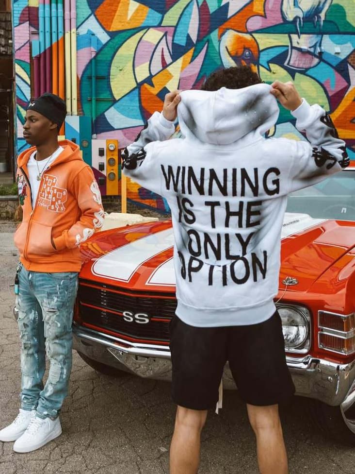 Cross-border Joint Hip Hop Hoodie Personalized Embroidered Zipper Hoodie Sweatshirt Foreign Trade Printed Oversized Winter Clothing