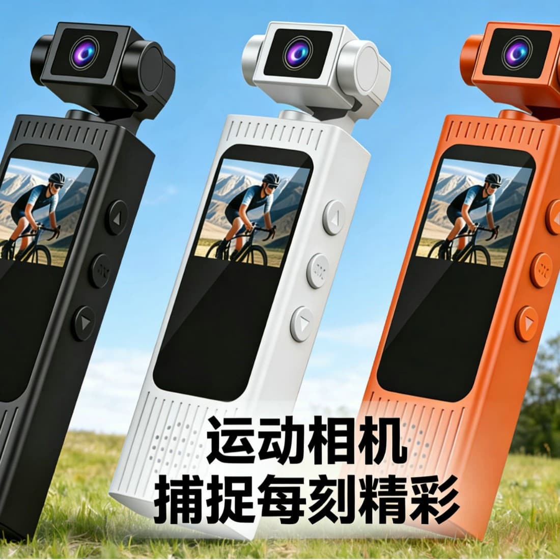 Action camera with screen HD audio and video body-worn camera audio and video outdoor pocket action camera