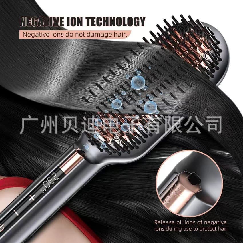 Negative Ion Straightening Comb Smart Touch Screen Hair Electric Wide Comb Constant Temperature
