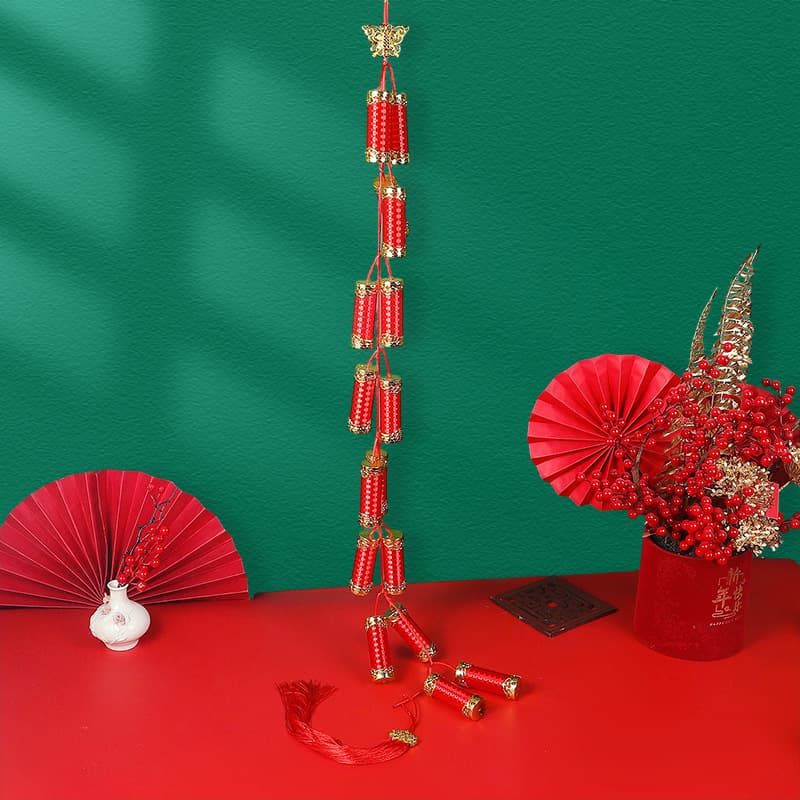Wedding room decoration auspicious cannon string series small lanterns new tassel wedding auspicious hanging ornaments