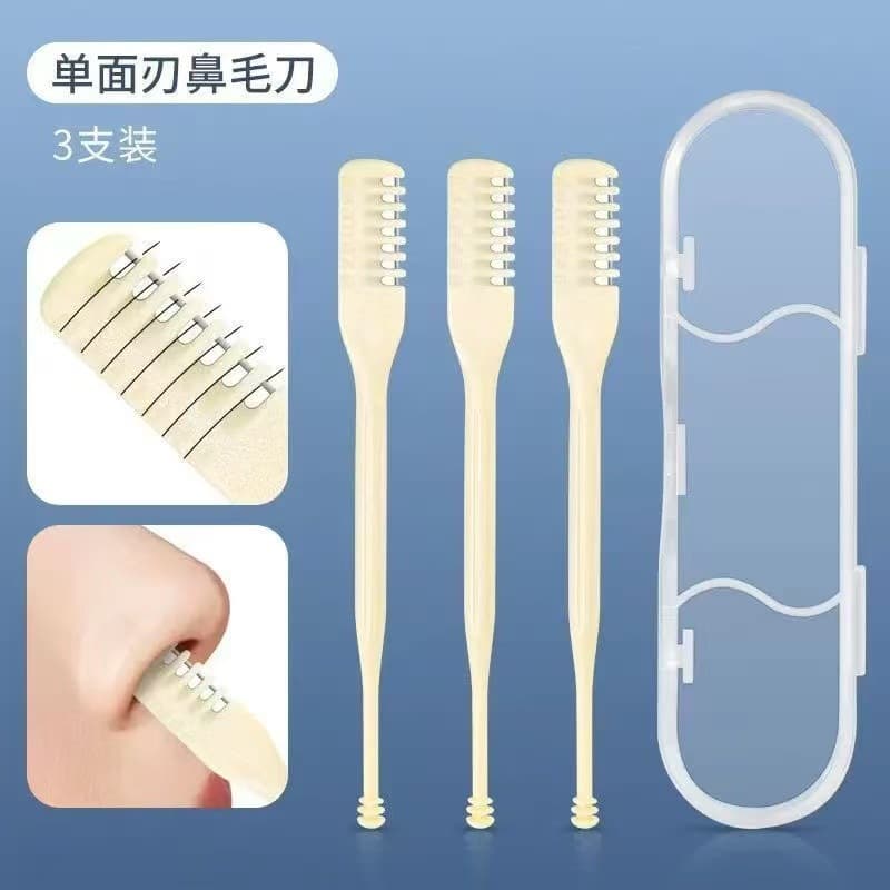 Source stock dual-ended nose hair trimmer, manual safe nose cleaning, portable men's nose hair shaver