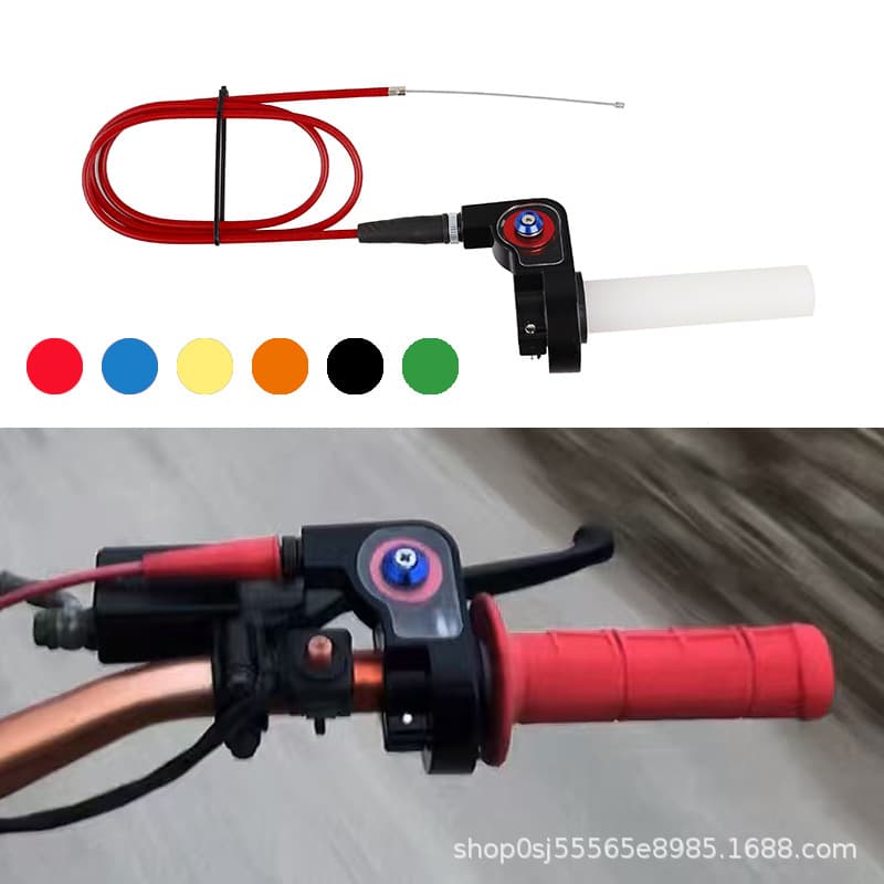 Dirt Bike ATV Sand Vehicle Accessories 50-250CC Large Twist Throttle Grip Visible Throttle Seat with Cable