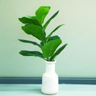 Fiddle Leaf Fig Single Stem Nordic Artificial Greenery Indoor Decoration Simulation Plant Living Room Ornament Greenery Accessory