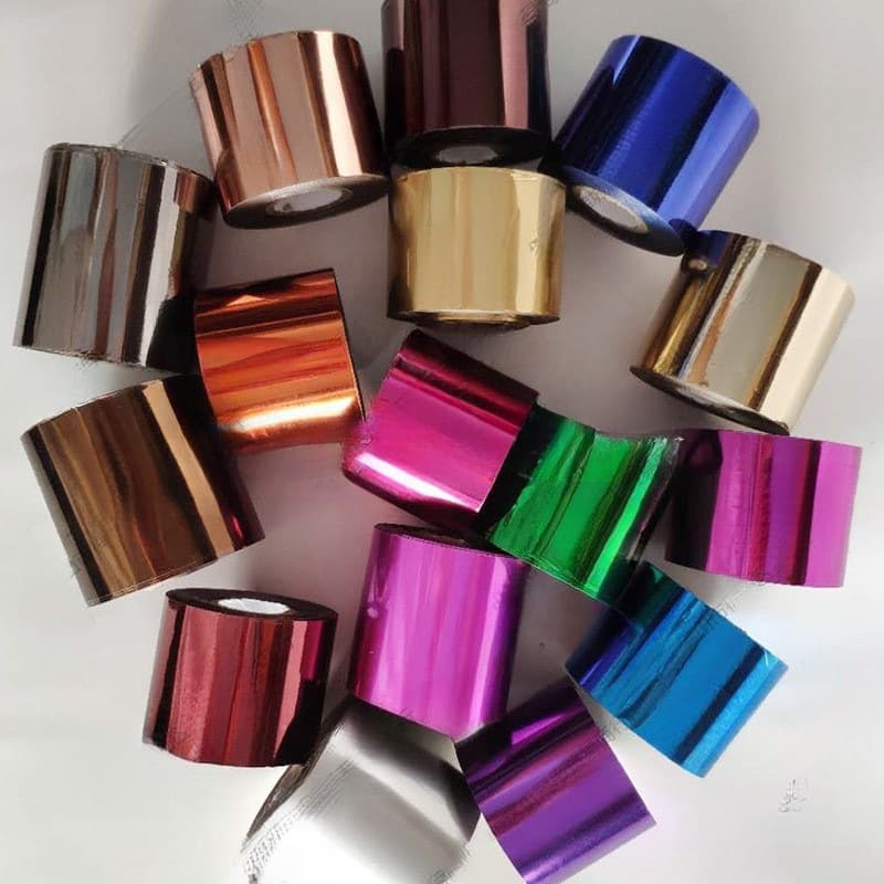 Hot Stamping Foil Electro-Aluminum Gold Silver Black Red Blue Green Purple 20 Colors Universal First Grade Leide Brand for Leather, Paper, Film