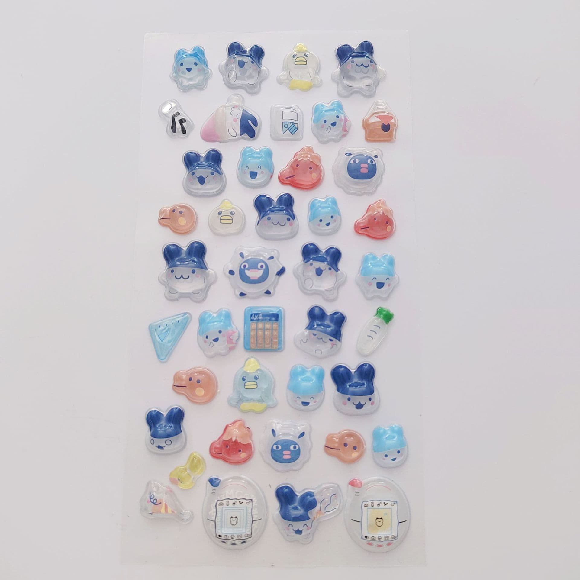 Custom 3D Embossed Stickers for Kids - Fun Gel Jelly Stickers, Cartoon 3D Solid Crystal Epoxy Stickers