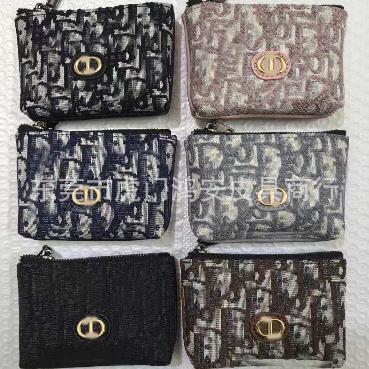 Universal Multi-functional Snap Button Coin Purse Printed Keychain European and American Fashion New Style Short Wallet for Men and Women