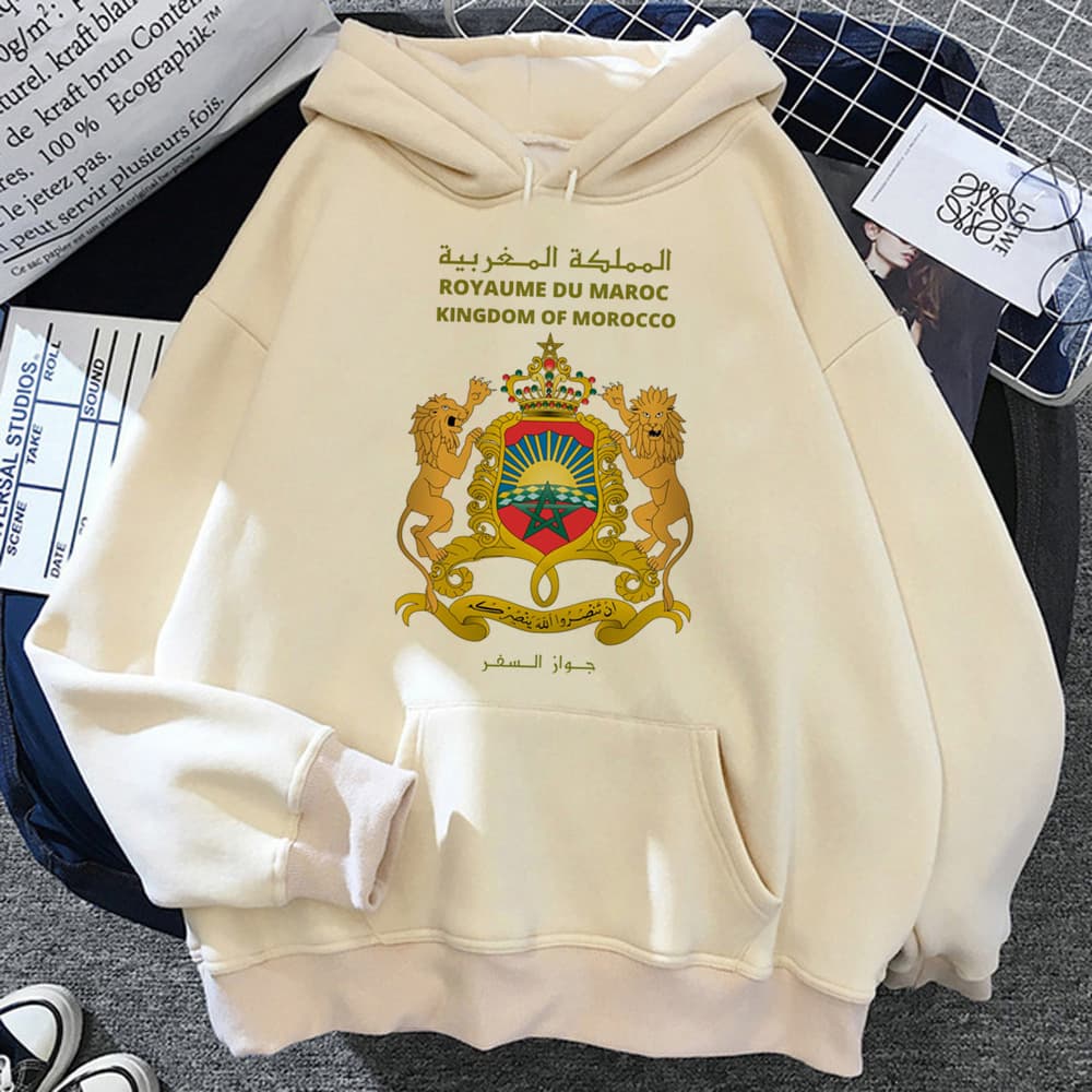 Maroc Morocco hoodies women anime Korean style anime Fleece