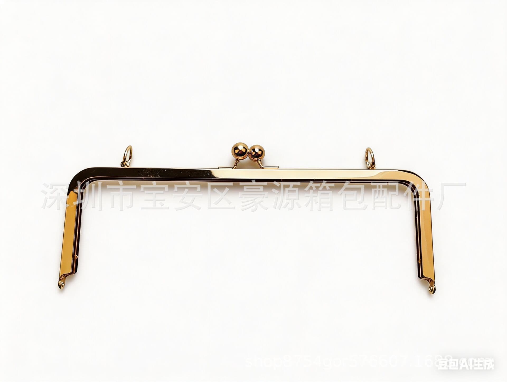 25-28-30-33CM Square Smooth No-Hole Reverse Bead Head Clasp Hand-Pressed Hole with Screw Clasp Bag Hardware