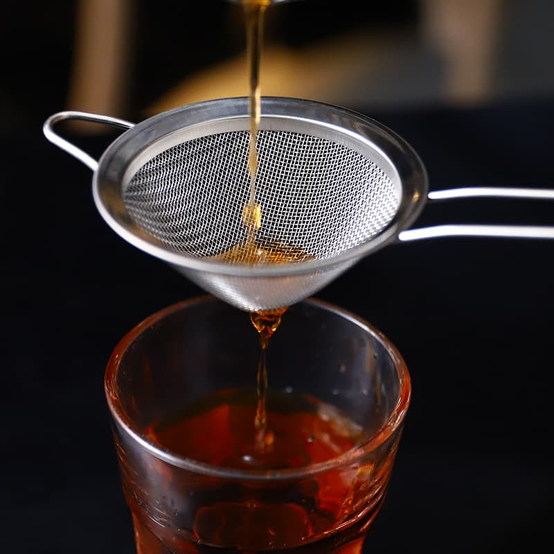 Wholesale Bartending Ultra-Fine Dregs Sieve Filter Scoop Soymilk Powder Sieve Small Filter Cocktail Ice Strainer Double Layer
